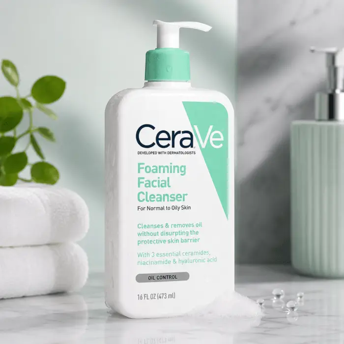 CeraVe Foaming Facial Cleanser – Daily Face Wash for Normal to Oily Skin, 16 fl oz
